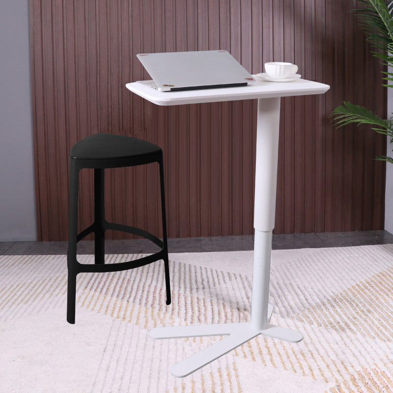 Industrial Metal Bar Table 23"x13" Rectangle Top Indoor Adjustable Height Bistro Table Clearhalo 'Bar Furniture' 'Bar Tables' 'bar_tables' 'furn' 'furn_bar_tables' 'Furniture' 'furniture_bar_tables' 'Kitchen & Dining Furniture' 'kitchen&dining_furn' 'kitchen' 4258122