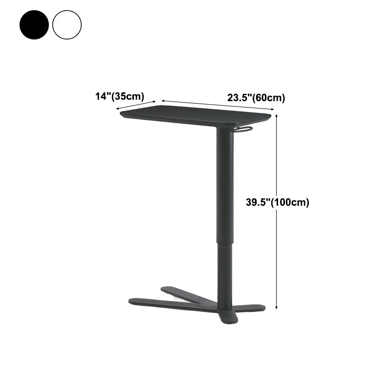 Industrial Metal Bar Table 23"x13" Rectangle Top Indoor Adjustable Height Bistro Table Clearhalo 'Bar Furniture' 'Bar Tables' 'bar_tables' 'furn' 'furn_bar_tables' 'Furniture' 'furniture_bar_tables' 'Kitchen & Dining Furniture' 'kitchen&dining_furn' 'kitchen' 4258124