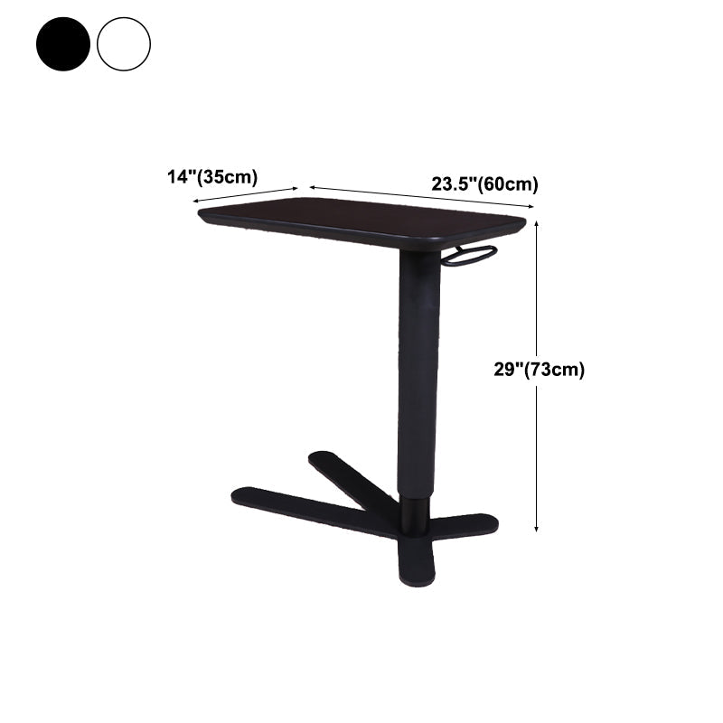 Industrial Metal Bar Table 23"x13" Rectangle Top Indoor Adjustable Height Bistro Table Clearhalo 'Bar Furniture' 'Bar Tables' 'bar_tables' 'furn' 'furn_bar_tables' 'Furniture' 'furniture_bar_tables' 'Kitchen & Dining Furniture' 'kitchen&dining_furn' 'kitchen' 4258125