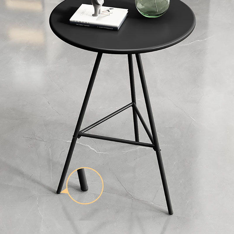 Industrial Style Iron Bar Table 23.62" Round Top Indoor Table with 3 Legs Clearhalo 'Bar Furniture' 'Bar Tables' 'bar_tables' 'furn' 'furn_bar_tables' 'Furniture' 'furniture_bar_tables' 'Kitchen & Dining Furniture' 'kitchen&dining_furn' 'kitchen' 4258178