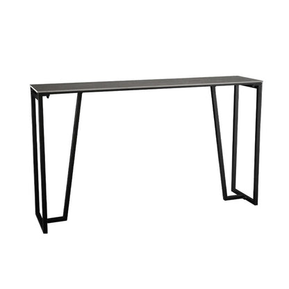 Rectangle Top Counter Table Industrial 42-inch Height Table for Dining Room Without Chairs Clearhalo 'Bar Furniture' 'Bar Tables' 'bar_tables' 'furn' 'furn_bar_tables' 'Furniture' 'furniture_bar_tables' 'Kitchen & Dining Furniture' 'kitchen&dining_furn' 'kitchen' 4258242