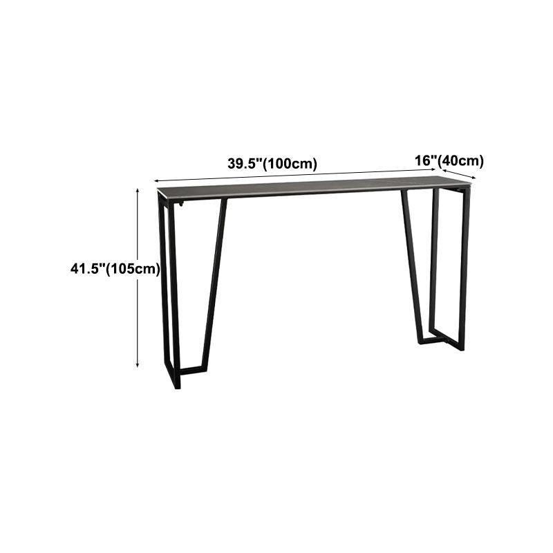 Rectangle Top Counter Table Industrial 42-inch Height Table for Dining Room Clearhalo 'Bar Furniture' 'Bar Tables' 'bar_tables' 'furn' 'furn_bar_tables' 'Furniture' 'furniture_bar_tables' 'Kitchen & Dining Furniture' 'kitchen&dining_furn' 'kitchen' 4258248