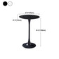 Industrial Metal Bar Table Faux Marble 27.56" Round Top Indoor Bistro Table Clearhalo 'Bar Furniture' 'Bar Tables' 'bar_tables' 'furn' 'furn_bar_tables' 'Furniture' 'furniture_bar_tables' 'Kitchen & Dining Furniture' 'kitchen&dining_furn' 'kitchen' 4258289