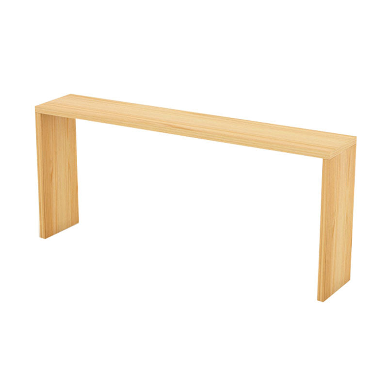 Industrial Natural Wood Bar Table Rectangle Top 41.34"H Indoor Bistro Table Without Chairs Clearhalo 'Bar Furniture' 'Bar Tables' 'bar_tables' 'furn' 'furn_bar_tables' 'Furniture' 'furniture_bar_tables' 'Kitchen & Dining Furniture' 'kitchen&dining_furn' 'kitchen' 4258294