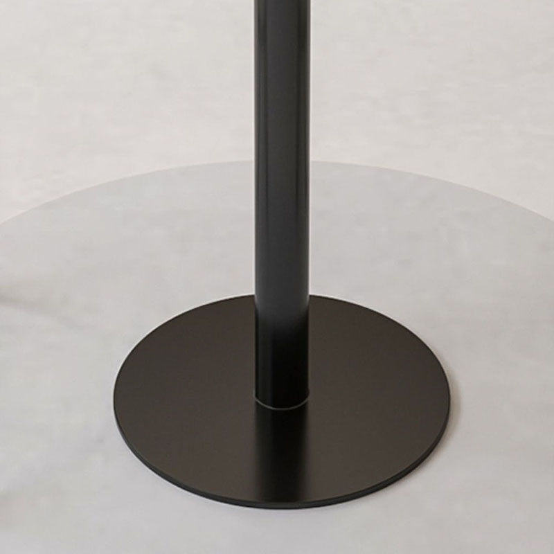 Industrial Metal Bar Table Faux Marble 23.6" Round Top Indoor Bistro Table Clearhalo 'Bar Furniture' 'Bar Tables' 'bar_tables' 'furn' 'furn_bar_tables' 'Furniture' 'furniture_bar_tables' 'Kitchen & Dining Furniture' 'kitchen&dining_furn' 'kitchen' 4258316