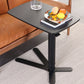 Industrial Style Metal Bar Table Rectangle Top Indoor Adjustable Height Bistro Table Black Black Without Chairs Clearhalo 'Bar Furniture' 'Bar Tables' 'bar_tables' 'furn' 'furn_bar_tables' 'Furniture' 'furniture_bar_tables' 'Kitchen & Dining Furniture' 'kitchen&dining_furn' 'kitchen' 4258321