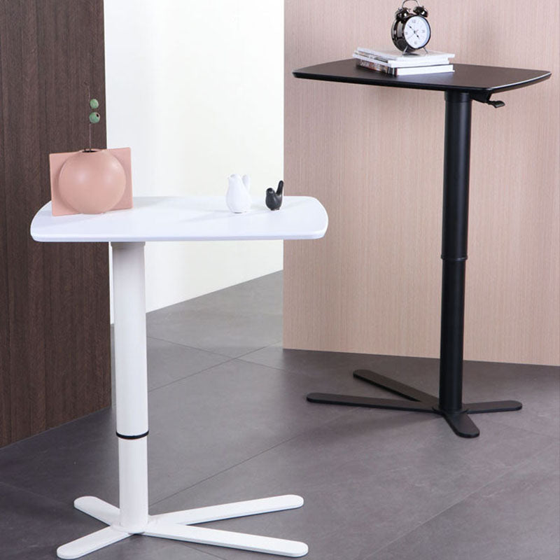 Industrial Style Metal Bar Table Rectangle Top Indoor Adjustable Height Bistro Table Clearhalo 'Bar Furniture' 'Bar Tables' 'bar_tables' 'furn' 'furn_bar_tables' 'Furniture' 'furniture_bar_tables' 'Kitchen & Dining Furniture' 'kitchen&dining_furn' 'kitchen' 4258329