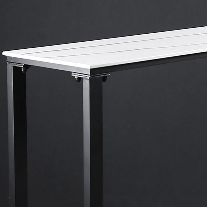 42-inch Height Cocktail Bar Table Industrial Style Metal Base Bar Height Storage Table Clearhalo 'Bar Furniture' 'Bar Tables' 'bar_tables' 'furn' 'furn_bar_tables' 'Furniture' 'furniture_bar_tables' 'Kitchen & Dining Furniture' 'kitchen&dining_furn' 'kitchen' 4258429