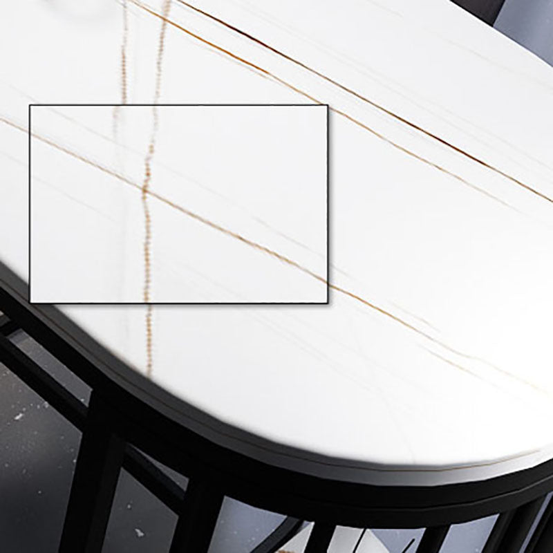 Industrial Stone Bar Dining Table Indoor Double Pedestal Bistro Table with Shelve Clearhalo 'Bar Furniture' 'Bar Tables' 'bar_tables' 'furn' 'furn_bar_tables' 'Furniture' 'furniture_bar_tables' 'Kitchen & Dining Furniture' 'kitchen&dining_furn' 'kitchen' 4258448