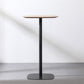 Industrial Style Bar Table Wood and Metal Pub Table- 41"H X 24"W Black-Brown Without Chairs Clearhalo 'Bar Furniture' 'Bar Tables' 'bar_tables' 'furn' 'furn_bar_tables' 'Furniture' 'furniture_bar_tables' 'Kitchen & Dining Furniture' 'kitchen&dining_furn' 'kitchen' 4258505