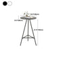 Industrial Style Iron Bar Table 23.6" Round Top Indoor Table with 3 Legs Clearhalo 'Bar Furniture' 'Bar Tables' 'bar_tables' 'furn' 'furn_bar_tables' 'Furniture' 'furniture_bar_tables' 'Kitchen & Dining Furniture' 'kitchen&dining_furn' 'kitchen' 4258542