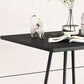 Industrial Style Iron Bar Table Square Top Indoor 4 Legs Bistro Table - 23"W x 41"H Clearhalo 'Bar Furniture' 'Bar Tables' 'bar_tables' 'furn' 'furn_bar_tables' 'Furniture' 'furniture_bar_tables' 'Kitchen & Dining Furniture' 'kitchen&dining_furn' 'kitchen' 4258551