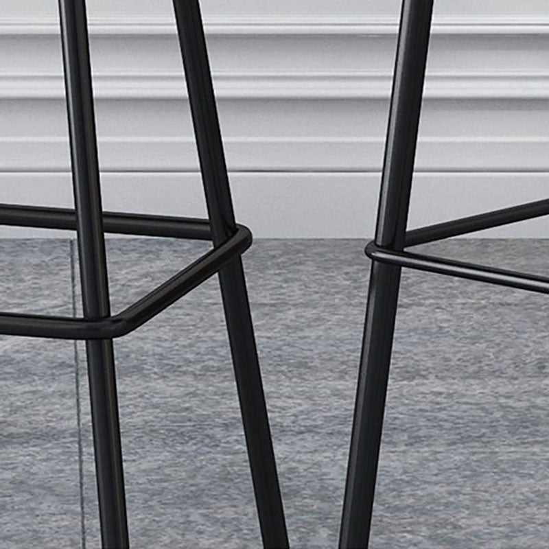 Industrial Style Iron Bar Table Square Top Indoor 4 Legs Bistro Table - 23"W x 41"H Clearhalo 'Bar Furniture' 'Bar Tables' 'bar_tables' 'furn' 'furn_bar_tables' 'Furniture' 'furniture_bar_tables' 'Kitchen & Dining Furniture' 'kitchen&dining_furn' 'kitchen' 4258553