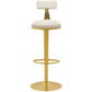 Glam Liftable Backrest Counter Stool Iron Household Bar Stool with Cushion Clearhalo 'Bar Furniture' 'Bar Stools' 'bar_stools' 'furn' 'furn_bar_stools' 'furniture_bar_stools' 'Kitchen & Dining Furniture' 'kitchen&dining_furn' 'kitchen' 'kitchen_furn' Furniture' 4258704
