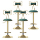 Glam Liftable Backrest Counter Stool Iron Household Bar Stool with Cushion Fluorescent Green 4 Piece Set Clearhalo 'Bar Furniture' 'Bar Stools' 'bar_stools' 'furn' 'furn_bar_stools' 'furniture_bar_stools' 'Kitchen & Dining Furniture' 'kitchen&dining_furn' 'kitchen' 'kitchen_furn' Furniture' 4258729