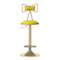 Glam Liftable Backrest Counter Stool Iron Household Bar Stool with Cushion Ginger 1 Piece Clearhalo 'Bar Furniture' 'Bar Stools' 'bar_stools' 'furn' 'furn_bar_stools' 'furniture_bar_stools' 'Kitchen & Dining Furniture' 'kitchen&dining_furn' 'kitchen' 'kitchen_furn' Furniture' 4258749