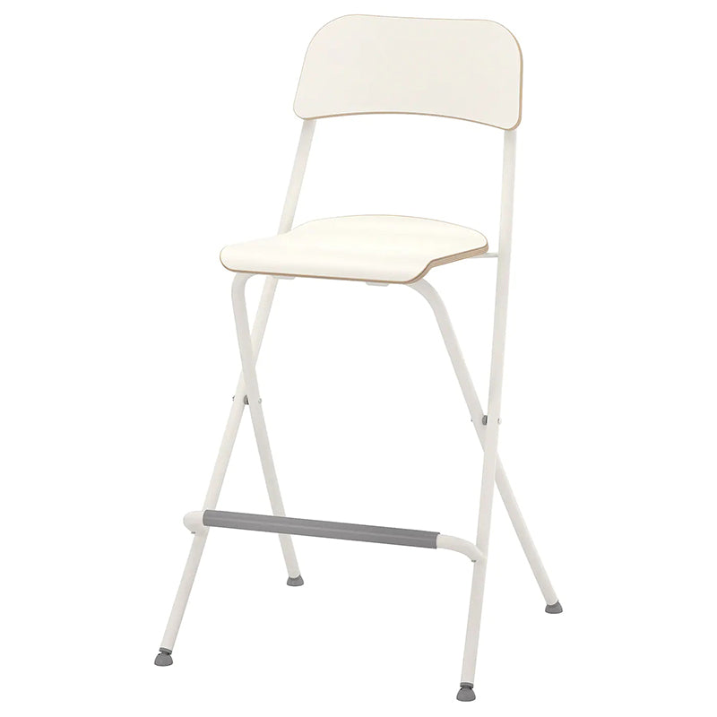 Wood Folding Bar & Counter Stool Modern Low Back Footrest Indoor Bar Stool White Clearhalo 'Bar Furniture' 'Bar Stools' 'bar_stools' 'furn' 'furn_bar_stools' 'furniture_bar_stools' 'Kitchen & Dining Furniture' 'kitchen&dining_furn' 'kitchen' 'kitchen_furn' Furniture' 4258766