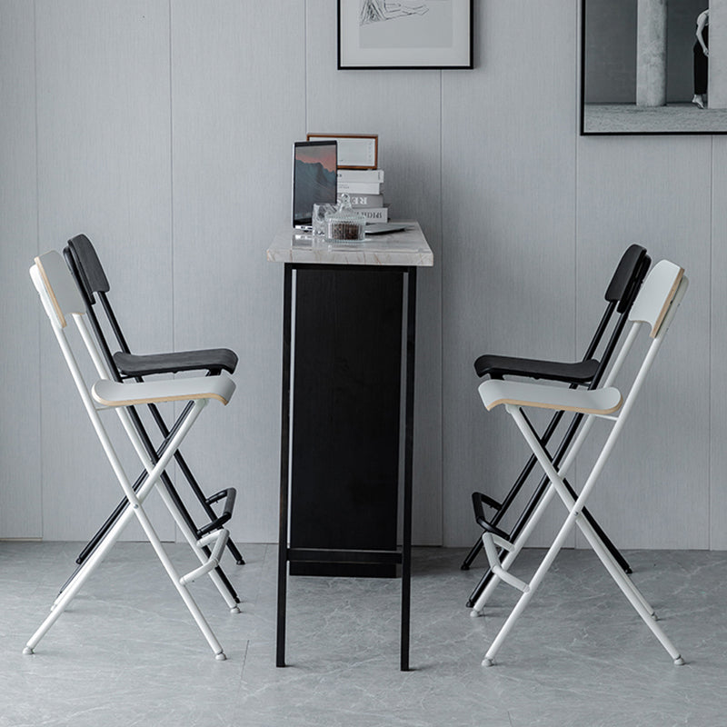 Wood Folding Bar & Counter Stool Modern Low Back Footrest Indoor Bar Stool Clearhalo 'Bar Furniture' 'Bar Stools' 'bar_stools' 'furn' 'furn_bar_stools' 'furniture_bar_stools' 'Kitchen & Dining Furniture' 'kitchen&dining_furn' 'kitchen' 'kitchen_furn' Furniture' 4258768