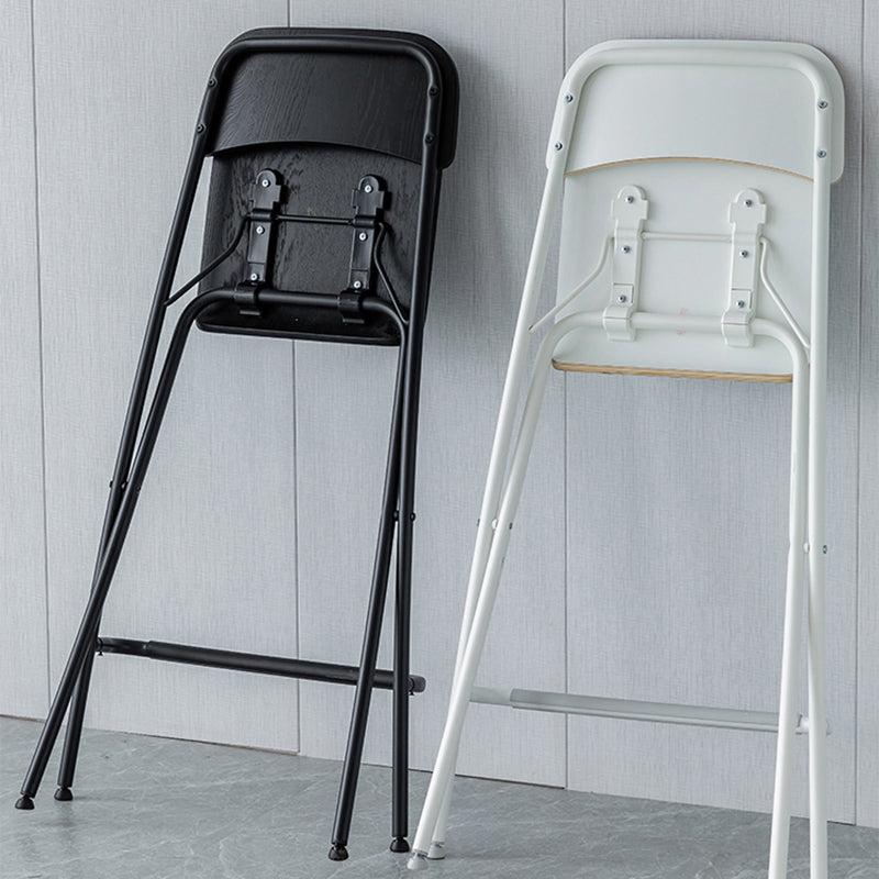 Wood Folding Bar & Counter Stool Modern Low Back Footrest Indoor Bar Stool Clearhalo 'Bar Furniture' 'Bar Stools' 'bar_stools' 'furn' 'furn_bar_stools' 'furniture_bar_stools' 'Kitchen & Dining Furniture' 'kitchen&dining_furn' 'kitchen' 'kitchen_furn' Furniture' 4258774