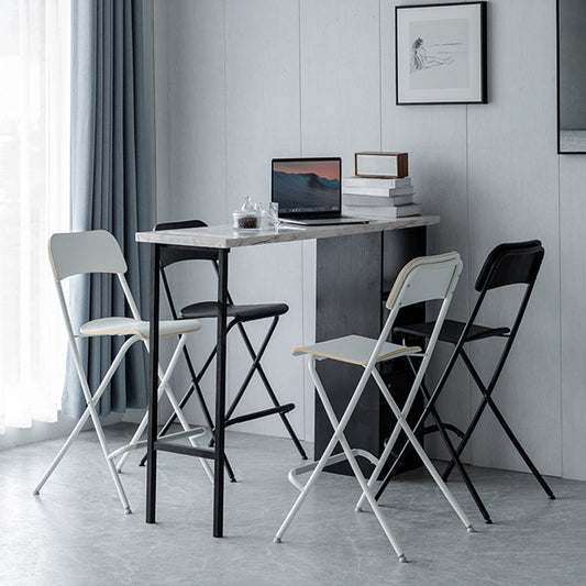 Wood Folding Bar & Counter Stool Modern Low Back Footrest Indoor Bar Stool Clearhalo 'Bar Furniture' 'Bar Stools' 'bar_stools' 'furn' 'furn_bar_stools' 'furniture_bar_stools' 'Kitchen & Dining Furniture' 'kitchen&dining_furn' 'kitchen' 'kitchen_furn' Furniture' 4258777