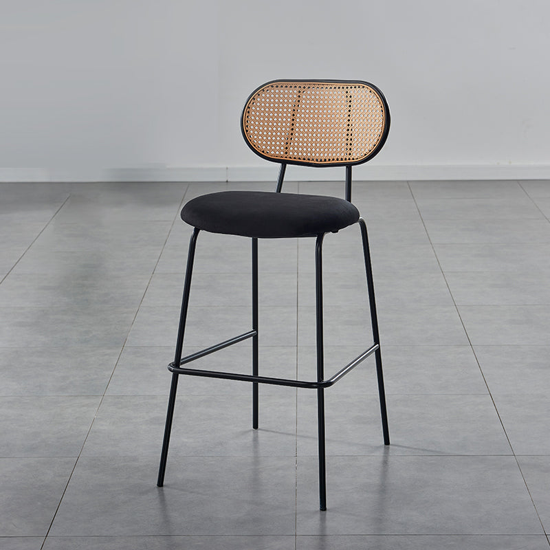Modern Arm-less Bar Stool Rectangle Low Back Footrest Indoor Counter Stool(set of 2) Clearhalo 'Bar Furniture' 'Bar Stools' 'bar_stools' 'furn' 'furn_bar_stools' 'furniture_bar_stools' 'Kitchen & Dining Furniture' 'kitchen&dining_furn' 'kitchen' 'kitchen_furn' Furniture' 4258792