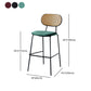 Modern Arm-less Bar Stool Rectangle Low Back Footrest Indoor Counter Stool(set of 2) Clearhalo 'Bar Furniture' 'Bar Stools' 'bar_stools' 'furn' 'furn_bar_stools' 'furniture_bar_stools' 'Kitchen & Dining Furniture' 'kitchen&dining_furn' 'kitchen' 'kitchen_furn' Furniture' 4258793