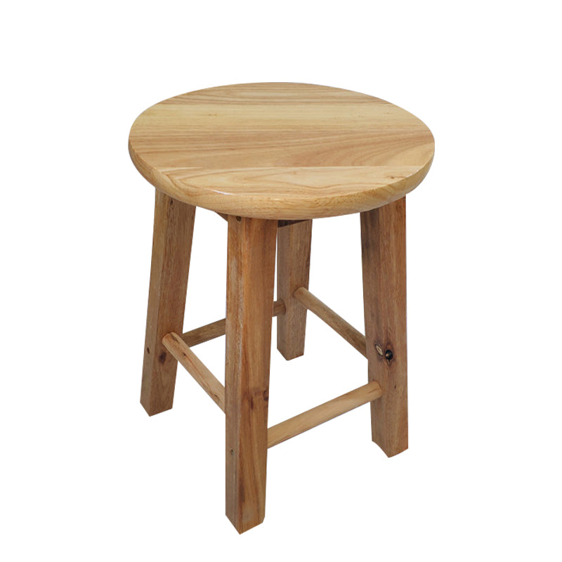 Modern Armless Backless Counter Stool Wood Shop Bar Stool with Pedal Short Stool(12"H) Clearhalo 'Bar Furniture' 'Bar Stools' 'bar_stools' 'furn' 'furn_bar_stools' 'furniture_bar_stools' 'Kitchen & Dining Furniture' 'kitchen&dining_furn' 'kitchen' 'kitchen_furn' Furniture' 4258796