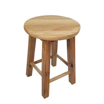Modern Armless Backless Counter Stool Wood Shop Bar Stool with Pedal Short Stool(12"H) Clearhalo 'Bar Furniture' 'Bar Stools' 'bar_stools' 'furn' 'furn_bar_stools' 'furniture_bar_stools' 'Kitchen & Dining Furniture' 'kitchen&dining_furn' 'kitchen' 'kitchen_furn' Furniture' 4258796