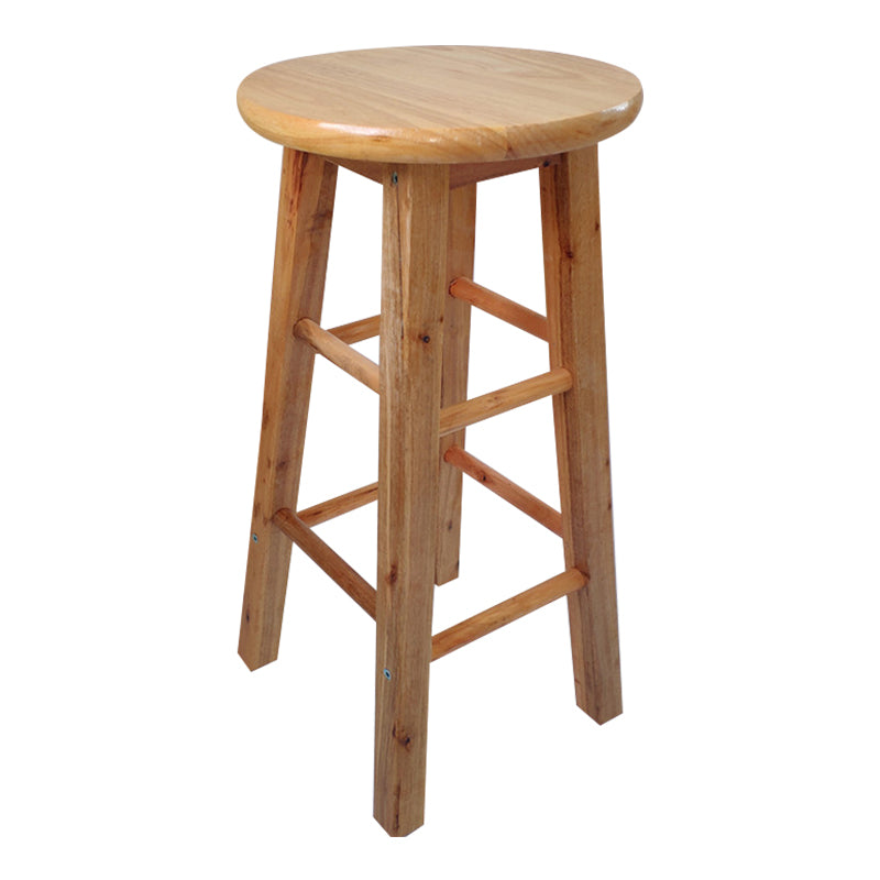 Modern Armless Backless Counter Stool Wood Shop Bar Stool with Pedal Bar Stool(31"H) Clearhalo 'Bar Furniture' 'Bar Stools' 'bar_stools' 'furn' 'furn_bar_stools' 'furniture_bar_stools' 'Kitchen & Dining Furniture' 'kitchen&dining_furn' 'kitchen' 'kitchen_furn' Furniture' 4258799