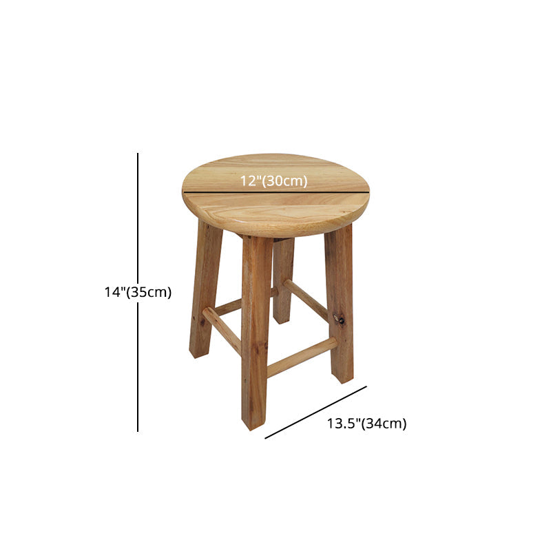 Modern Armless Backless Counter Stool Wood Shop Bar Stool with Pedal Clearhalo 'Bar Furniture' 'Bar Stools' 'bar_stools' 'furn' 'furn_bar_stools' 'furniture_bar_stools' 'Kitchen & Dining Furniture' 'kitchen&dining_furn' 'kitchen' 'kitchen_furn' Furniture' 4258805