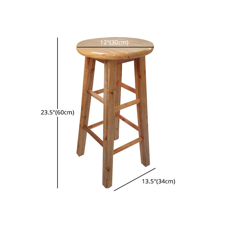 Modern Armless Backless Counter Stool Wood Shop Bar Stool with Pedal Clearhalo 'Bar Furniture' 'Bar Stools' 'bar_stools' 'furn' 'furn_bar_stools' 'furniture_bar_stools' 'Kitchen & Dining Furniture' 'kitchen&dining_furn' 'kitchen' 'kitchen_furn' Furniture' 4258809
