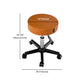 Adjustable Height Modern Bar Stool Swivel Brown Metal Counter-height Stool Clearhalo 'Bar Furniture' 'Bar Stools' 'bar_stools' 'furn' 'furn_bar_stools' 'furniture_bar_stools' 'Kitchen & Dining Furniture' 'kitchen&dining_furn' 'kitchen' 'kitchen_furn' Furniture' 4258818