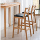 Modern Solid Wood Counter & Bar Stool Low Back Bar Stool with Wood Legs Clearhalo 'Bar Furniture' 'Bar Stools' 'bar_stools' 'furn' 'furn_bar_stools' 'furniture_bar_stools' 'Kitchen & Dining Furniture' 'kitchen&dining_furn' 'kitchen' 'kitchen_furn' Furniture' 4258853