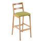 Modern Solid Wood Counter & Bar Stool Low Back Bar Stool with Wood Legs Green 1 Piece Clearhalo 'Bar Furniture' 'Bar Stools' 'bar_stools' 'furn' 'furn_bar_stools' 'furniture_bar_stools' 'Kitchen & Dining Furniture' 'kitchen&dining_furn' 'kitchen' 'kitchen_furn' Furniture' 4258855