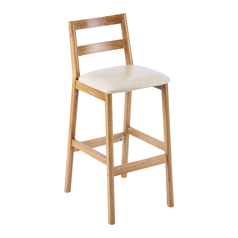 Modern Solid Wood Counter & Bar Stool Low Back Bar Stool with Wood Legs Clearhalo 'Bar Furniture' 'Bar Stools' 'bar_stools' 'furn' 'furn_bar_stools' 'furniture_bar_stools' 'Kitchen & Dining Furniture' 'kitchen&dining_furn' 'kitchen' 'kitchen_furn' Furniture' 4258859