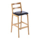 Modern Solid Wood Counter & Bar Stool Low Back Bar Stool with Wood Legs Black 1 Piece Clearhalo 'Bar Furniture' 'Bar Stools' 'bar_stools' 'furn' 'furn_bar_stools' 'furniture_bar_stools' 'Kitchen & Dining Furniture' 'kitchen&dining_furn' 'kitchen' 'kitchen_furn' Furniture' 4258860