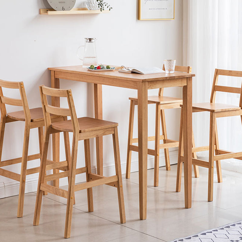 Modern Solid Wood Counter & Bar Stool Low Back Bar Stool with Wood Legs Clearhalo 'Bar Furniture' 'Bar Stools' 'bar_stools' 'furn' 'furn_bar_stools' 'furniture_bar_stools' 'Kitchen & Dining Furniture' 'kitchen&dining_furn' 'kitchen' 'kitchen_furn' Furniture' 4258866