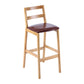 Modern Solid Wood Counter & Bar Stool Low Back Bar Stool with Wood Legs Brown 1 Piece Clearhalo 'Bar Furniture' 'Bar Stools' 'bar_stools' 'furn' 'furn_bar_stools' 'furniture_bar_stools' 'Kitchen & Dining Furniture' 'kitchen&dining_furn' 'kitchen' 'kitchen_furn' Furniture' 4258871