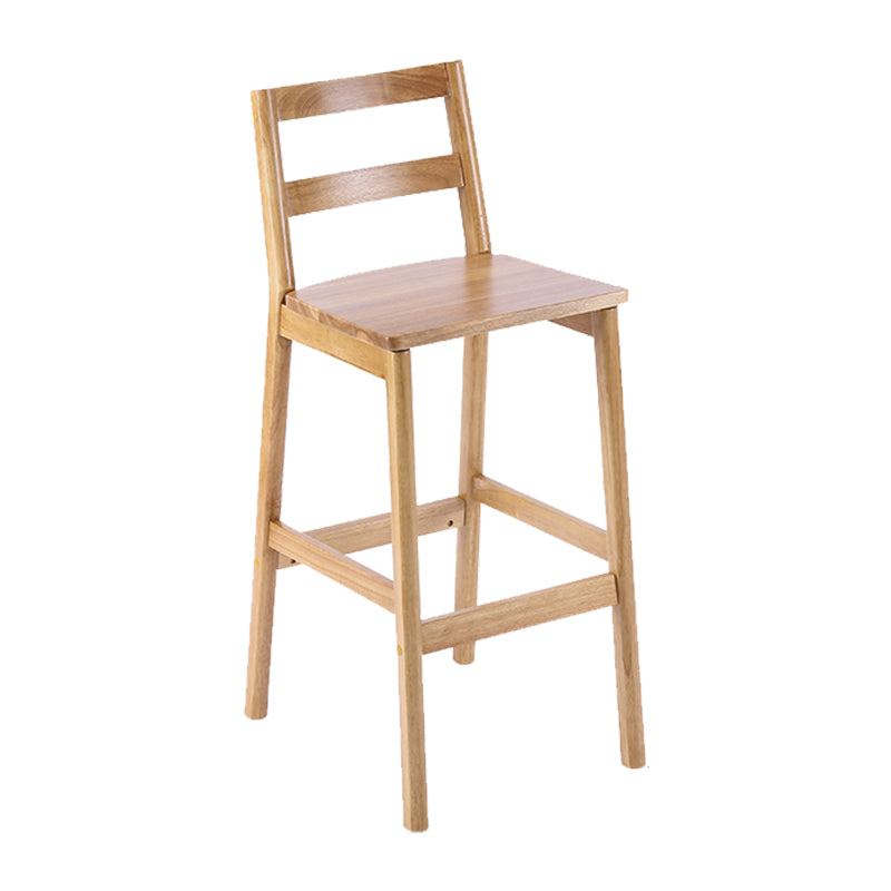 Modern Solid Wood Counter & Bar Stool Low Back Bar Stool with Wood Legs Natural 1 Piece Clearhalo 'Bar Furniture' 'Bar Stools' 'bar_stools' 'furn' 'furn_bar_stools' 'furniture_bar_stools' 'Kitchen & Dining Furniture' 'kitchen&dining_furn' 'kitchen' 'kitchen_furn' Furniture' 4258898