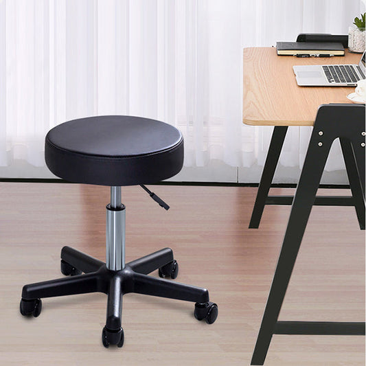 Black Modern Steel Bar Stool Adjustable Height Swivel Backless Counter Stool Clearhalo 'Bar Furniture' 'Bar Stools' 'bar_stools' 'furn' 'furn_bar_stools' 'furniture_bar_stools' 'Kitchen & Dining Furniture' 'kitchen&dining_furn' 'kitchen' 'kitchen_furn' Furniture' 4258905