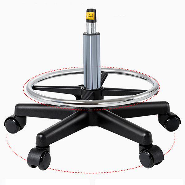 Black Modern Steel Bar Stool Adjustable Height Swivel Backless Counter Stool Clearhalo 'Bar Furniture' 'Bar Stools' 'bar_stools' 'furn' 'furn_bar_stools' 'furniture_bar_stools' 'Kitchen & Dining Furniture' 'kitchen&dining_furn' 'kitchen' 'kitchen_furn' Furniture' 4258906