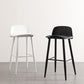 Modern Armless Backrest Counter Stool Steel Household Bar Stool with Plastic Seat Clearhalo 'Bar Furniture' 'Bar Stools' 'bar_stools' 'furn' 'furn_bar_stools' 'furniture_bar_stools' 'Kitchen & Dining Furniture' 'kitchen&dining_furn' 'kitchen' 'kitchen_furn' Furniture' 4258980