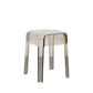 Modern Backless Plastic Bar Stool Footrest Square Stack-able Indoor Stool Amber 1 Piece Short Stool(18"H) Clearhalo 'Bar Furniture' 'Bar Stools' 'bar_stools' 'furn' 'furn_bar_stools' 'furniture_bar_stools' 'Kitchen & Dining Furniture' 'kitchen&dining_furn' 'kitchen' 'kitchen_furn' Furniture' 4259009