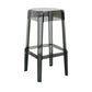 Modern Backless Plastic Bar Stool Footrest Square Stack-able Indoor Stool Smoke Gray 1 Piece Bar Stool(30"H) Clearhalo 'Bar Furniture' 'Bar Stools' 'bar_stools' 'furn' 'furn_bar_stools' 'furniture_bar_stools' 'Kitchen & Dining Furniture' 'kitchen&dining_furn' 'kitchen' 'kitchen_furn' Furniture' 4259016