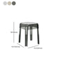 Modern Backless Plastic Bar Stool Footrest Square Stack-able Indoor Stool Clearhalo 'Bar Furniture' 'Bar Stools' 'bar_stools' 'furn' 'furn_bar_stools' 'furniture_bar_stools' 'Kitchen & Dining Furniture' 'kitchen&dining_furn' 'kitchen' 'kitchen_furn' Furniture' 4259035