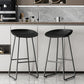 Contemporary Bucket Counter Bar Stool Armless Plastic Bar Stool with Footrest, Iron Base Clearhalo 'Bar Furniture' 'Bar Stools' 'bar_stools' 'furn' 'furn_bar_stools' 'furniture_bar_stools' 'Kitchen & Dining Furniture' 'kitchen&dining_furn' 'kitchen' 'kitchen_furn' Furniture' 4259038