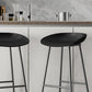 Contemporary Bucket Counter Bar Stool Armless Plastic Bar Stool with Footrest, Iron Base Clearhalo 'Bar Furniture' 'Bar Stools' 'bar_stools' 'furn' 'furn_bar_stools' 'furniture_bar_stools' 'Kitchen & Dining Furniture' 'kitchen&dining_furn' 'kitchen' 'kitchen_furn' Furniture' 4259044