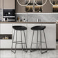 Contemporary Bucket Counter Bar Stool Armless Plastic Bar Stool with Footrest, Iron Base Clearhalo 'Bar Furniture' 'Bar Stools' 'bar_stools' 'furn' 'furn_bar_stools' 'furniture_bar_stools' 'Kitchen & Dining Furniture' 'kitchen&dining_furn' 'kitchen' 'kitchen_furn' Furniture' 4259048
