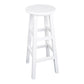 Modern Armless Backless Counter Stool Wood Household Bar Stool with Pedal White 1 Piece Bar Stool (28" H) Clearhalo 'Bar Furniture' 'Bar Stools' 'bar_stools' 'furn' 'furn_bar_stools' 'furniture_bar_stools' 'Kitchen & Dining Furniture' 'kitchen&dining_furn' 'kitchen' 'kitchen_furn' Furniture' 4259106