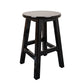 Modern Armless Backless Counter Stool Wood Household Bar Stool with Pedal Black 1 Piece Short Stool(18"H) Clearhalo 'Bar Furniture' 'Bar Stools' 'bar_stools' 'furn' 'furn_bar_stools' 'furniture_bar_stools' 'Kitchen & Dining Furniture' 'kitchen&dining_furn' 'kitchen' 'kitchen_furn' Furniture' 4259121